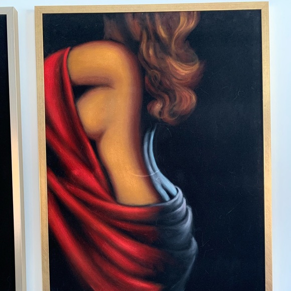 Oil paint on Velvet - Picture 3 of 4